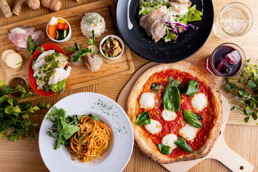 【土･日･祝限定】ESOLAランチコース★3,800円コース★3時間飲み放題&食後のカフェ付き