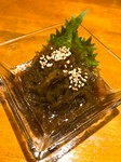 もずくをちょっとアレンジ。
血液サラサラ、中性脂肪血糖値抑制免疫量増加！
酒飲みの人はもずくを食べましょう。

もずくチャンジャ
もずく明太子
もずくキムチ
　　　　　　　　各 ￥400