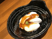 沖縄の地豆（ピーナッツ）を使った豆腐
とろとろの食感、女性におすすめです。

プレーン　     ￥500
揚げ出汁　     ￥600
紅芋ぜんざい　￥700