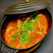 国産牛トリッパのトマト煮込み