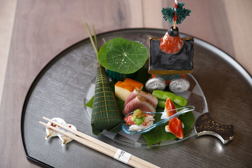季節の八寸　一例