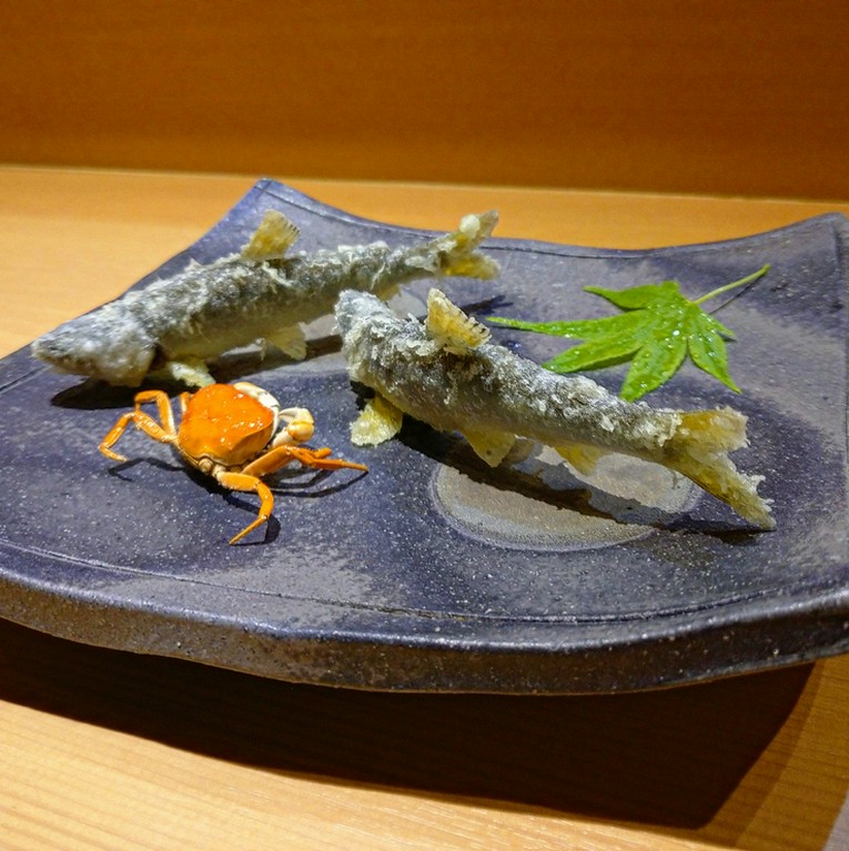 活小鮎の天ぷら