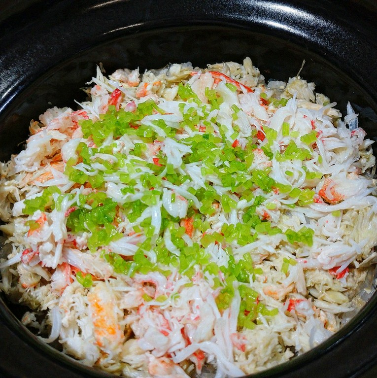 松葉ガニの釜飯