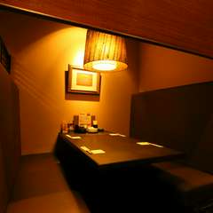 プライベートが保たれる独立したボックス席