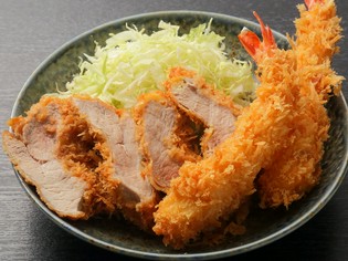 ボリューム感たっぷり。食べごたえ満点の『ヒレエビエビ定食』