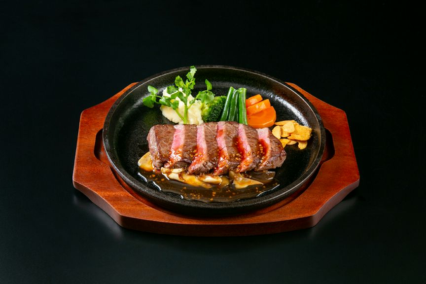 鉄板焼きサーロインステーキ ガーリックソースorおろしぽん酢