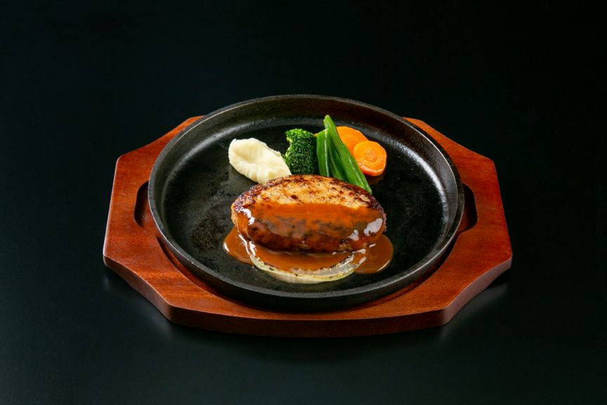 鉄板焼きハンバーグ  デミグラスソースorおろしポン酢