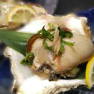 旬の貝や魚、季節野菜など、大将が厳選した食材で特別な料理をご提供。お祝いなどにもオススメです。