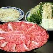 先付／刺身／しゃぶしゃぶ／きしめん／アイスクリーム