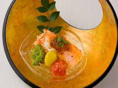 ＜特別コース＞前菜、酒肴、寿司8貫など全17品 ワイン日本酒ペアリング