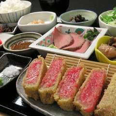 極上和牛レアかつ御膳