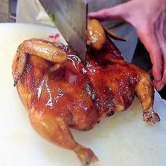 国産丸鶏の香港式パリパリ焼き