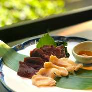 その名の通り！マグロの心臓のお刺身！おそらく当店だけの取り扱い！？