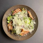 ~caesar salad with homemade smoked bacon~