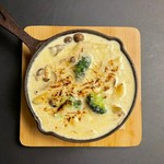 ~mushroom gorgonzola gratin~