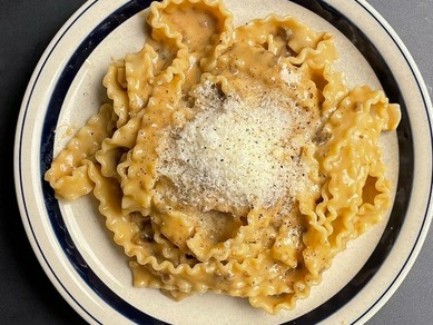 ポルチーニのクリームソース マファルディーネ