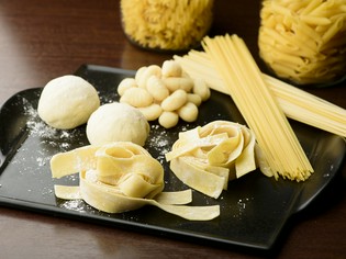 素材に合わせてチョイスされる5種の「パスタ」