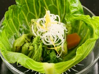 画像は春の野菜盛り合わせ
