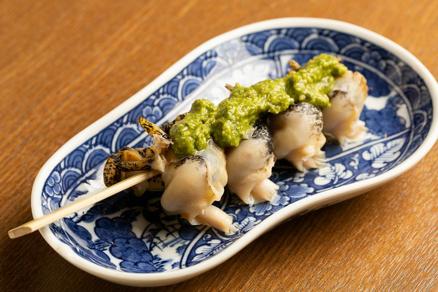 道産ツブのジェノベーゼソース