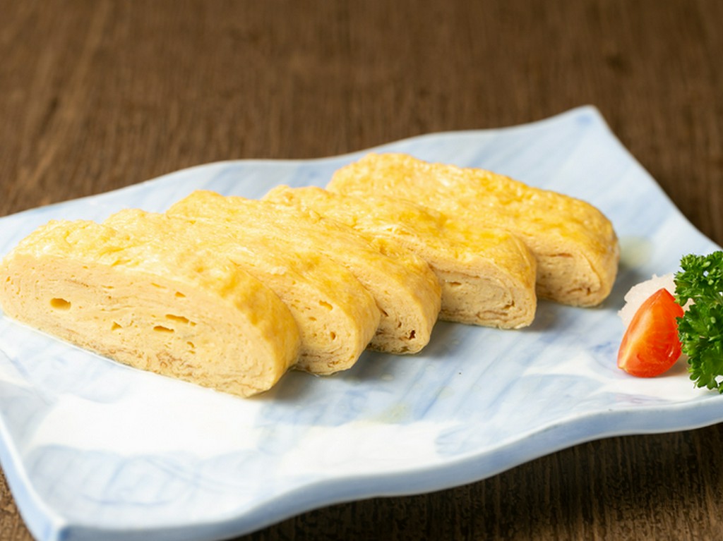 出し巻き玉子専用に指定農家から仕入れた卵を使った『ふわふわ出し巻き玉子』