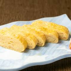 出し巻き玉子専用に指定農家から仕入れた卵を使った『ふわふわ出し巻き玉子』