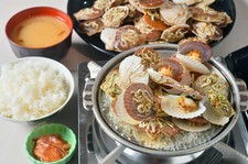 北海道産帆立を陶板焼きで100分味わう人気メニュー　