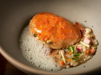 『セイコガニのリゾット』