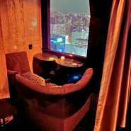 半個室のプライベートペアシート♡