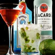 好みの味や気分など、リクエストに合わせてつくってもらえる多種多彩な『オリジナルカクテル』