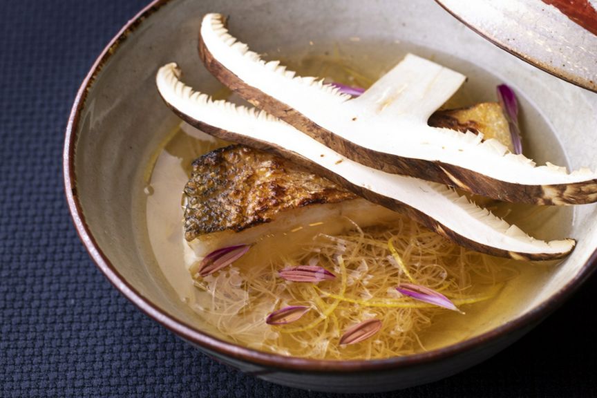 松茸とぐじのお椀