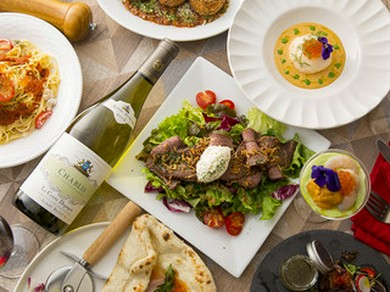 飲み放題付きコースを用意。会社宴会や歓送迎会にいかが