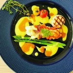 オマール海老、キャビア、フォアグラ、トリュフ、世界三大珍味をたのしむ特別ランチコース￥9,900税込