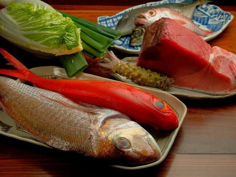 「肉」「魚」「野菜」いずれもこだわりの食材を市場から毎日入荷