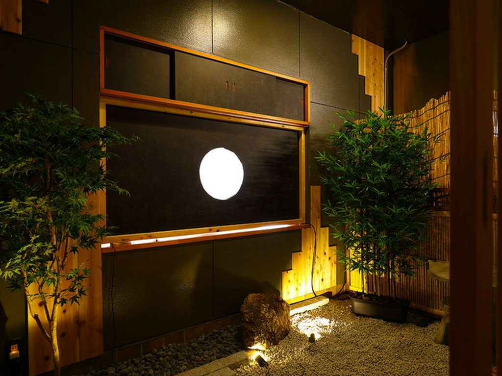 個室から見える、中庭です。