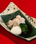 つみれ団子
冬野菜 有馬煮
大根 牛蒡 ブロッコリー
龍の玉子温玉添へ