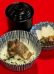 小松菜とあげのまぜ御飯
にしん煮のせ
香の物
赤出汁