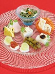 鯛寄せ湯葉豆腐
龍の玉子温玉 べっ甲庵
青梗菜 栗麩