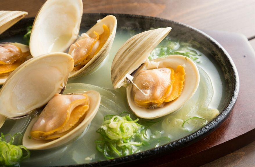 ホンビノス貝の酒蒸し