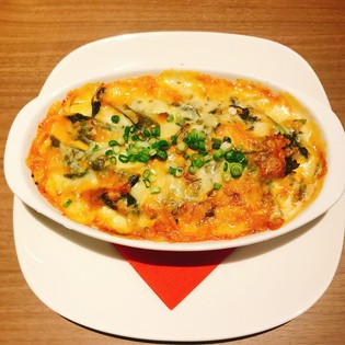 試行錯誤の上に完成した店オリジナルの『キムチグラタン』