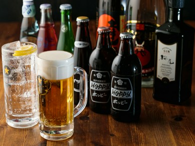 『達磨焼酎』を使った『だるまホッピー』は必ず味わいたい一杯