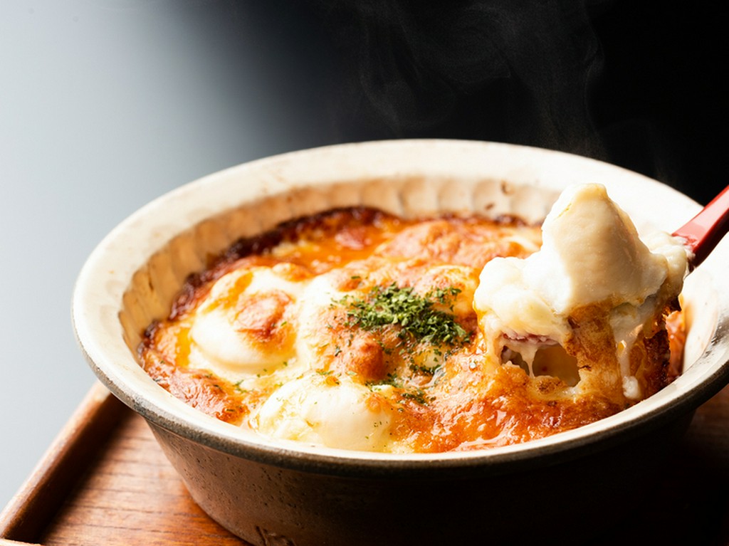 一度味わうと、忘れられなくなる濃厚さとクリーミーな食感『白子グラタン』