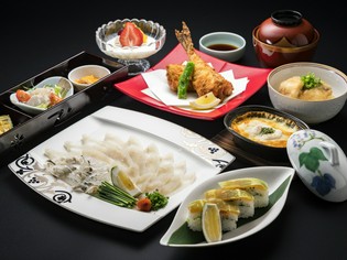 ふくを美味しく食べられる料理が凝縮された『ふくミニコース』