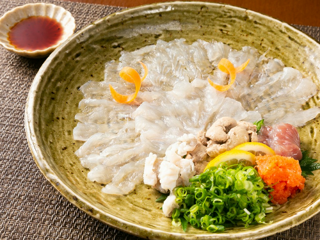 カワハギの薄造り