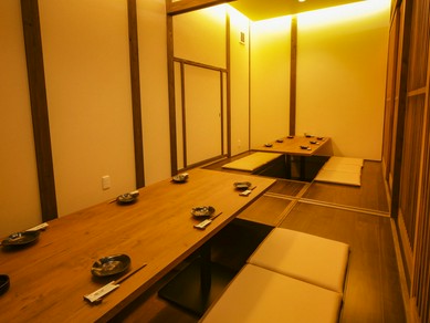 掘りごたつの個室でゆったり