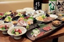 食材や質にこだわったワンランク上のコース。一部個別出しです。
