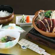 期間限定商品！3月31日まで
長浜名物「一口焼き鯖そうめん」
天然真鴨一人小鍋
近江有機米
香の物
