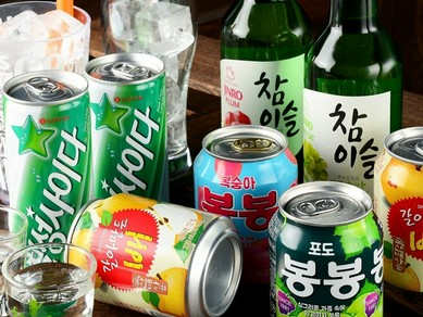 本場韓国のお酒を各種を品揃え