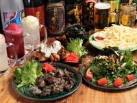 店の自慢料理をまるごと楽しめる『炙り焼きコース（2時間飲み放題付き）』