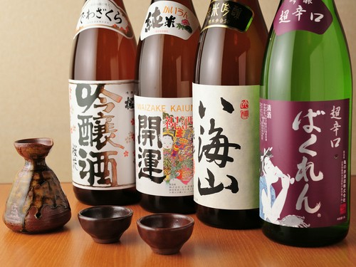 美味しい日本酒が定番でラインナップ。季節のおすすめもあり