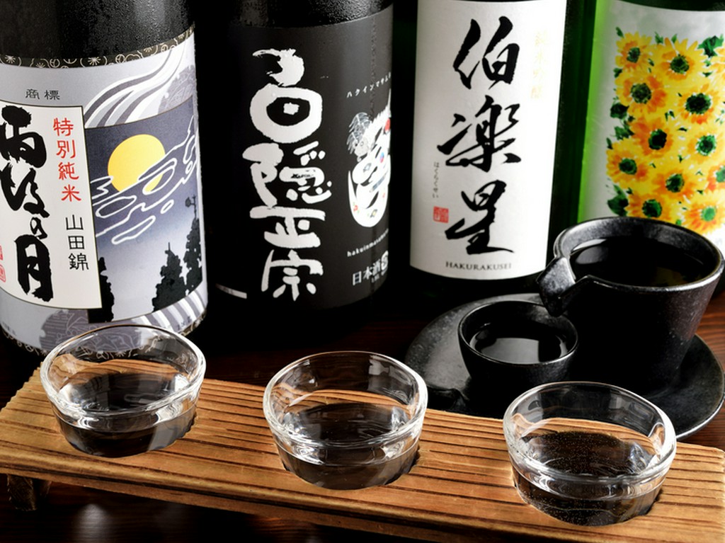 料理との相性をじっくり味わいたい『日本酒　3種飲み比べ』